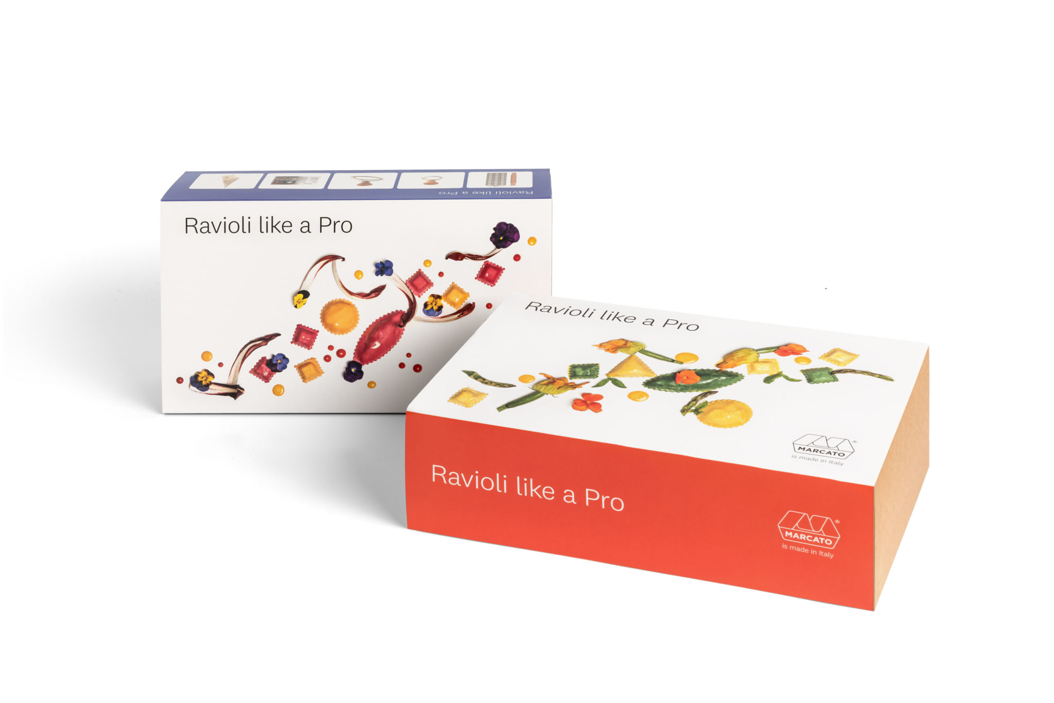 still life di una scatola di ravioli marcato