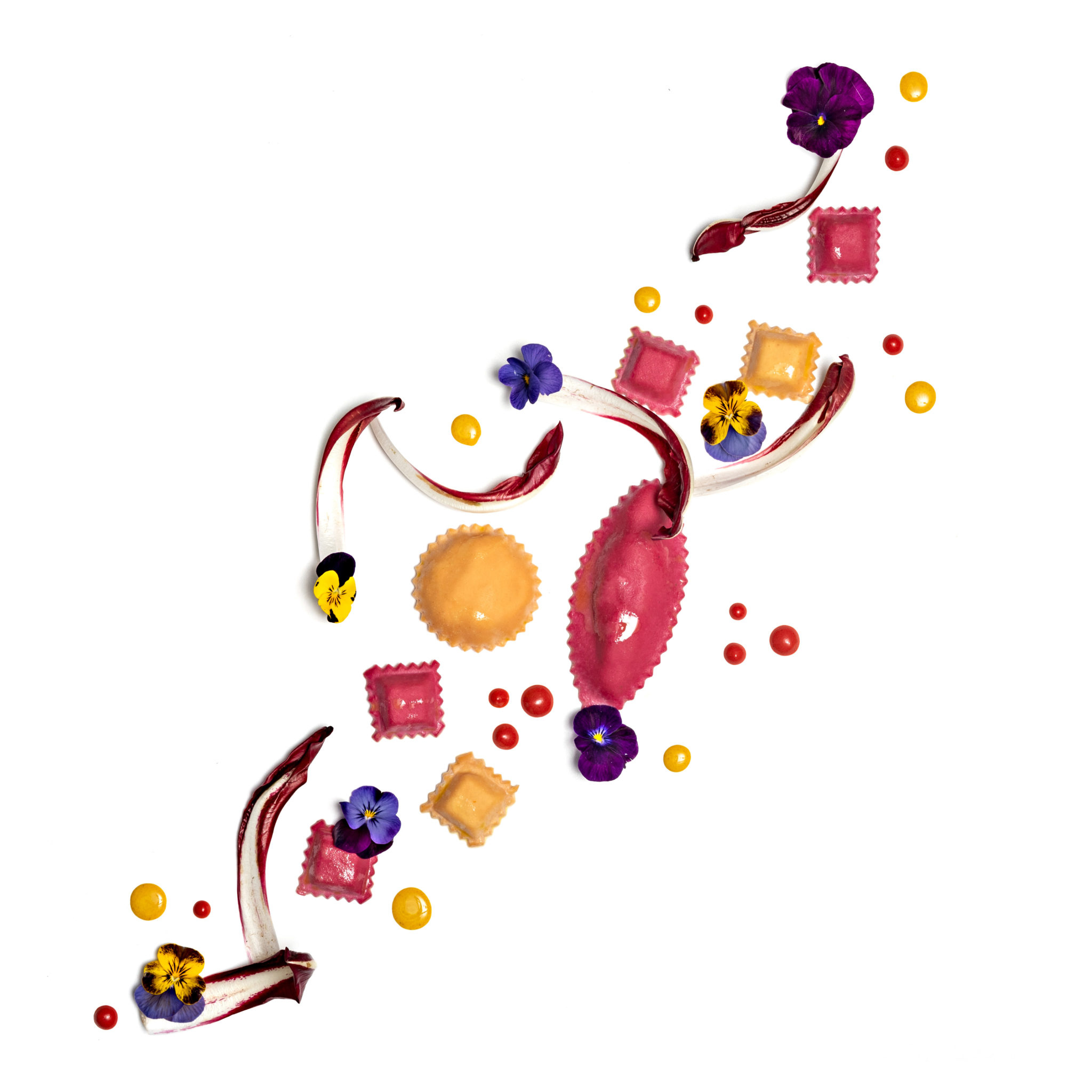 foto di still life dei ravioli marcato