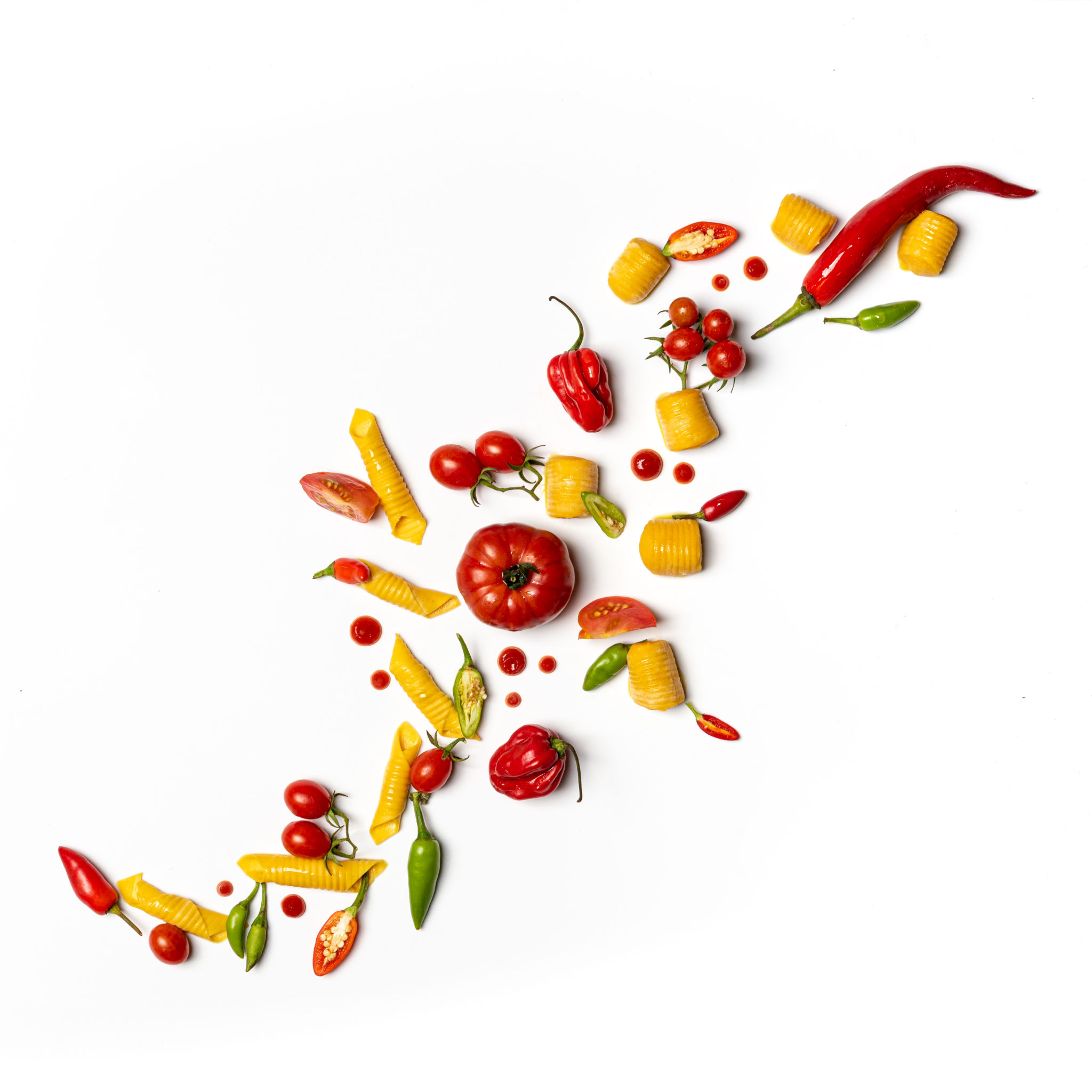 foto creativa di uno still life di foto food